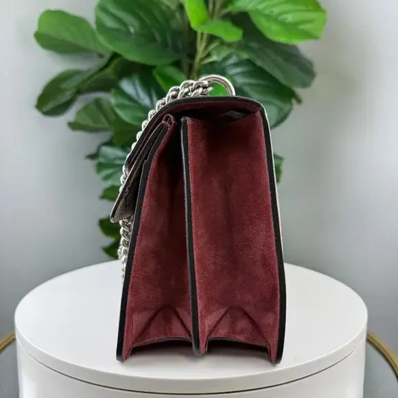 A204💎✨Authentic Gucci Dionysus Shoulder Bag GG Supreme Blooms Small Antique - Picture 4 of 8